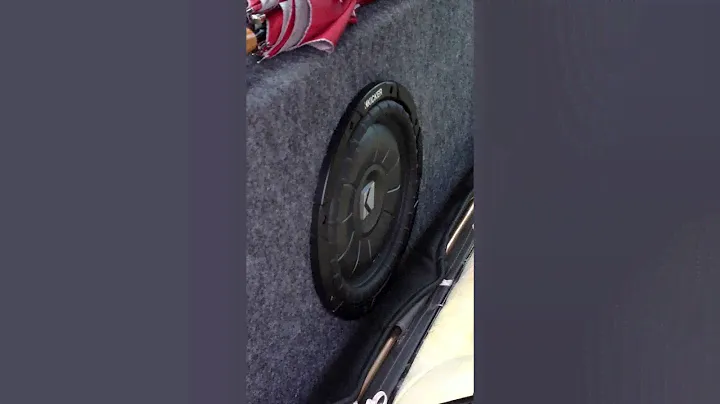 1 KICKER CVT 10" 4 OHMS SHALLOW SUB-WOOFER IN PORTED BOX