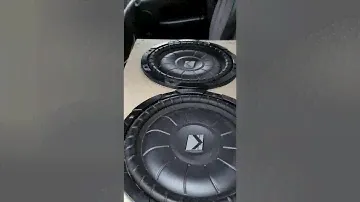 2 Kicker CVT shallow 10" subs on 400 watts rms.