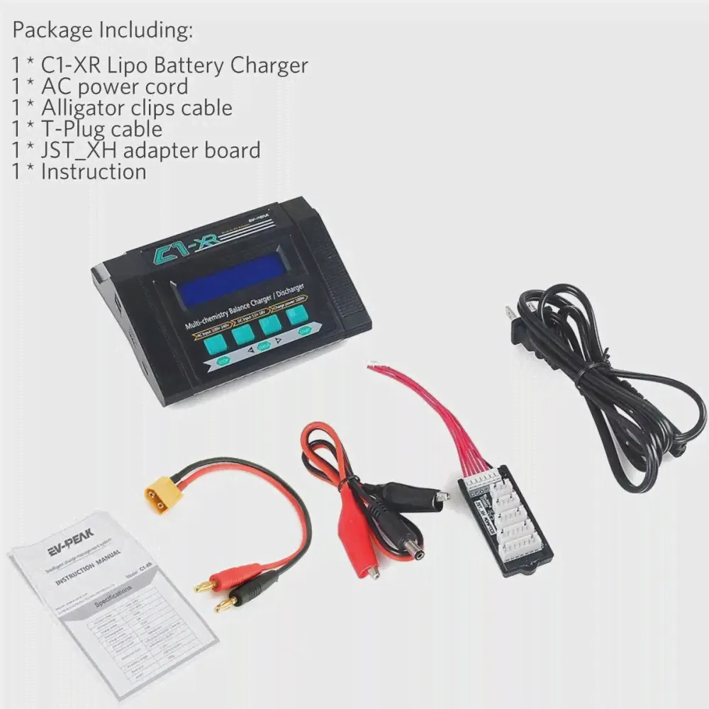 EV-Peak C1-XR Многофункциональный 100 Вт 10A ACDC двойной вход LiHV способный легко использовать AC баланс никель-металлогидридные зарядные устройства защита от перегрузки по току (art.: 3920c112149af-1