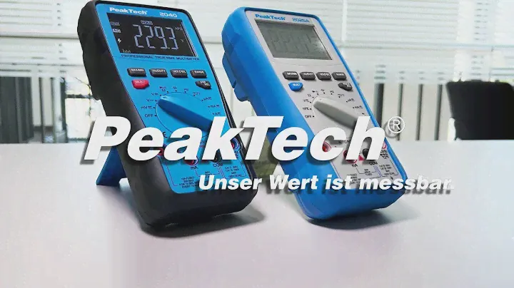 PeakTech 2005 A bis 2040: Neue Digitalmultimeter Serie CAT III 1000V / CAT IV 600V, TrueRMS