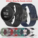Для Suunto Вертикальный 22 мм Силиконовый Ремешок Для Часов Suunto 9 Peak Pro 5 peak 9peak 5peak Ремешки Браслет Сменные Ремешки Для Часов