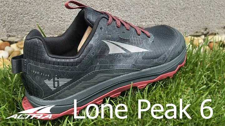Preview: Altra Lone Peak 6 Black Gray - trailová bežecká obuv.