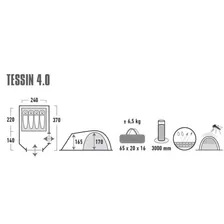 Палатка High Peak Tessin 4 10224